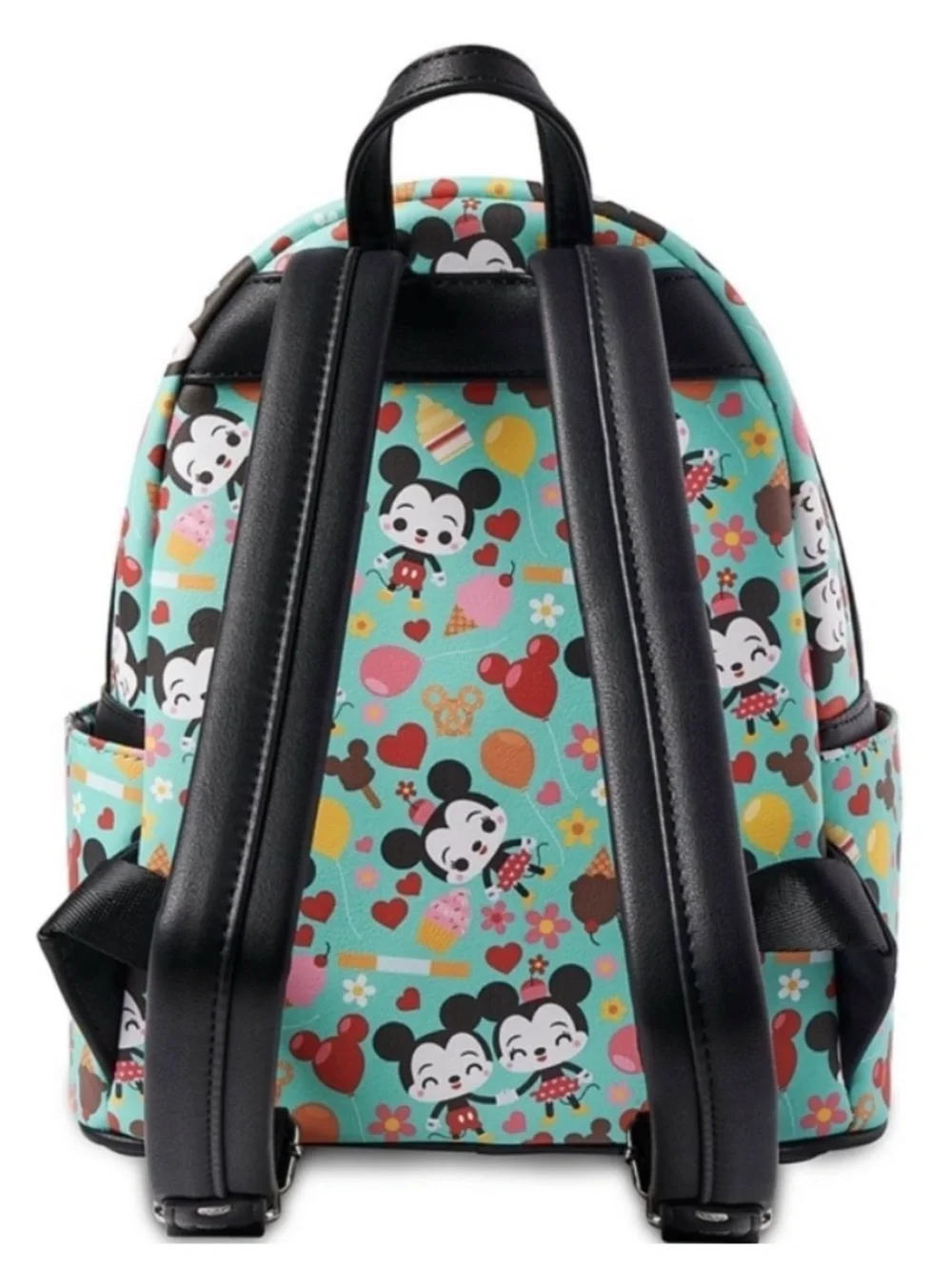 Disney Parks x Loungefly Mickey Minnie Mouse Sweet Treats Mini Backpack Aqua